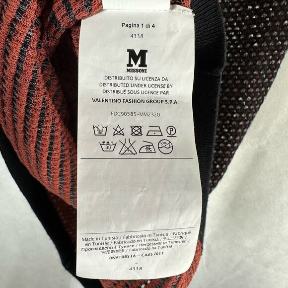 M Missoni Soft Knit Cap Sleeve Viscose Cotton Blend Top Size US 4  Stretch - Picture 6 of 9